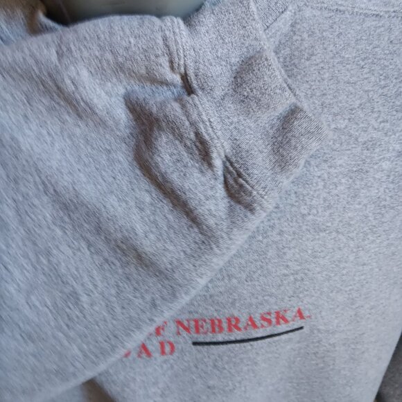 Nebraska Huskers Big Red Men's XL Vintage Sweatshirt Dad University Sweatshirt - Picture 4 of 5